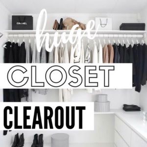 Closet clear out!